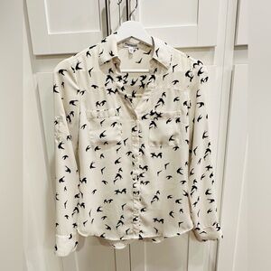 Express Porfolio Shirt for Women （black print, size XXS)